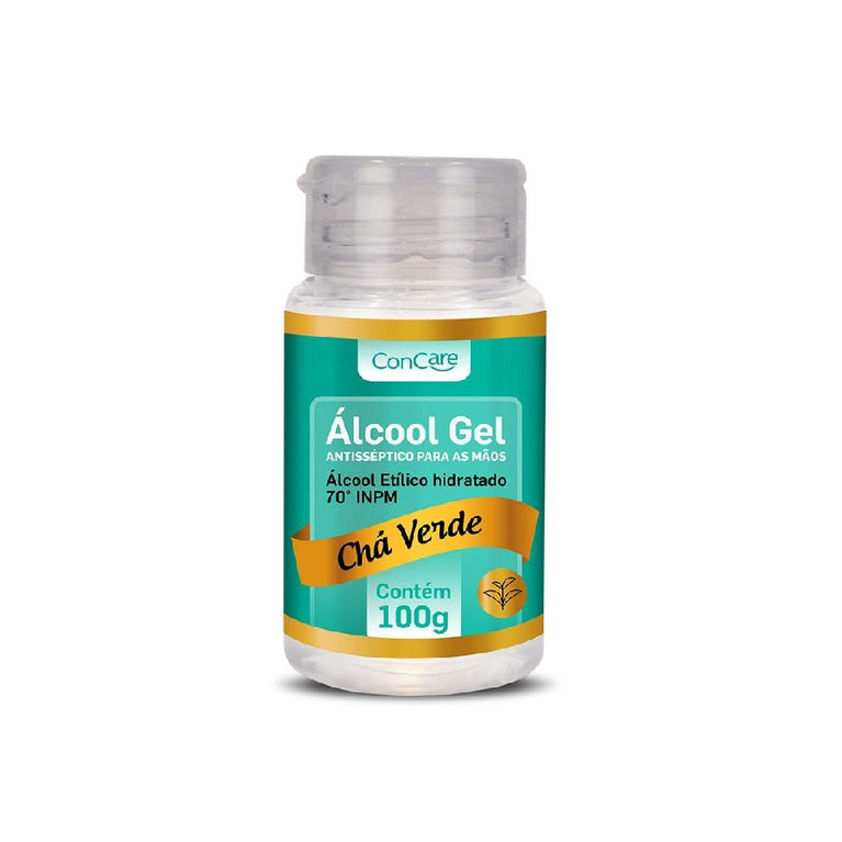Álcool Gel Concare Chá Verde 100g | Higiene e Hidratação