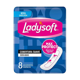 Absorvente Ladysoft Verde Médio 8 Unidades - Proteção e Conforto