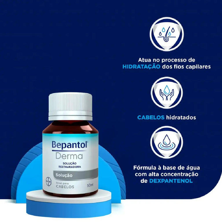 Solução Capilar Líquida Restauradora Bepantol Derma 50ml