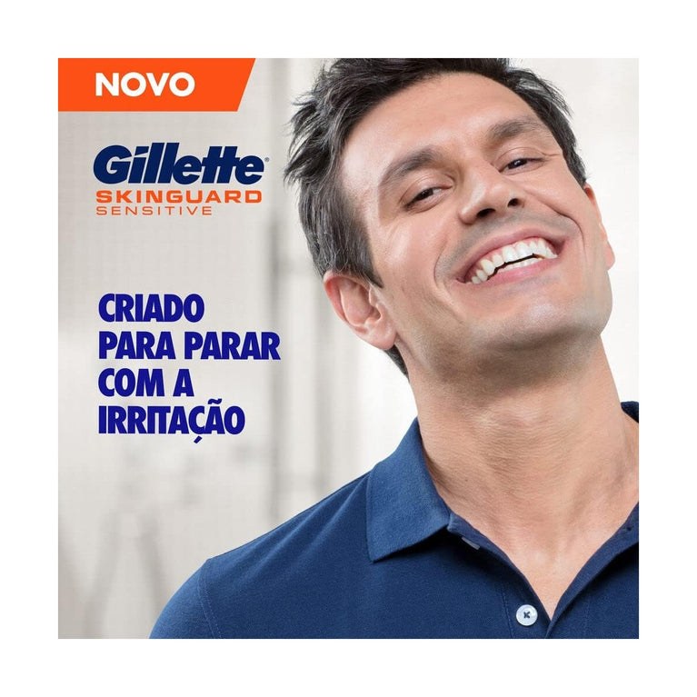 Carga para Aparelho de Barbear Gillette Skinguard Sensitive 4 unidades