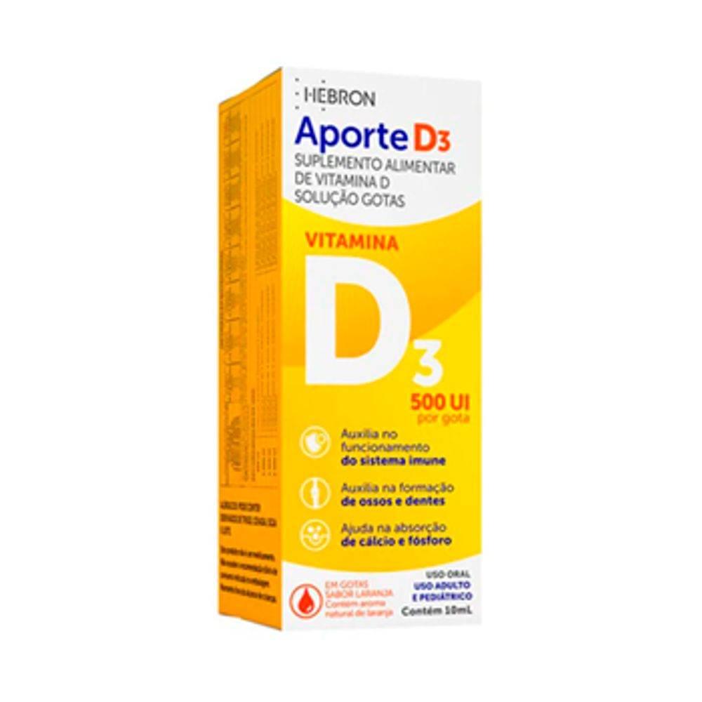 Aporte D3 500Ui Gotas 10ml - Drogaria Poupa Centro