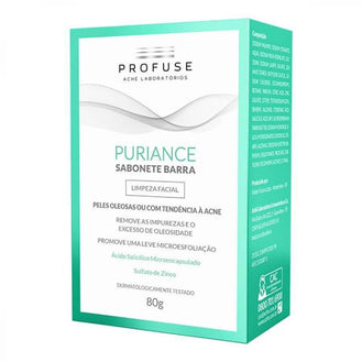 Puriance Sabonete Facial Barra Profuse Pele Oleosa Acneica Com 80g - Drogaria Poupa Centro