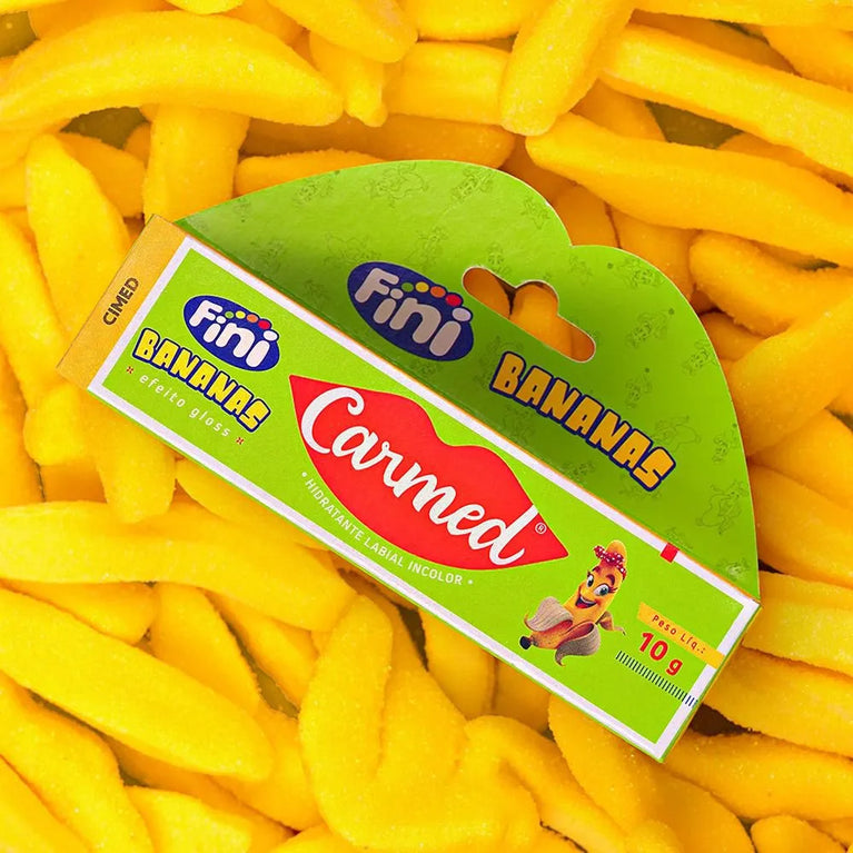 KIT COM 3 Protetor Labial Carmed Fini Bg 10g Banana