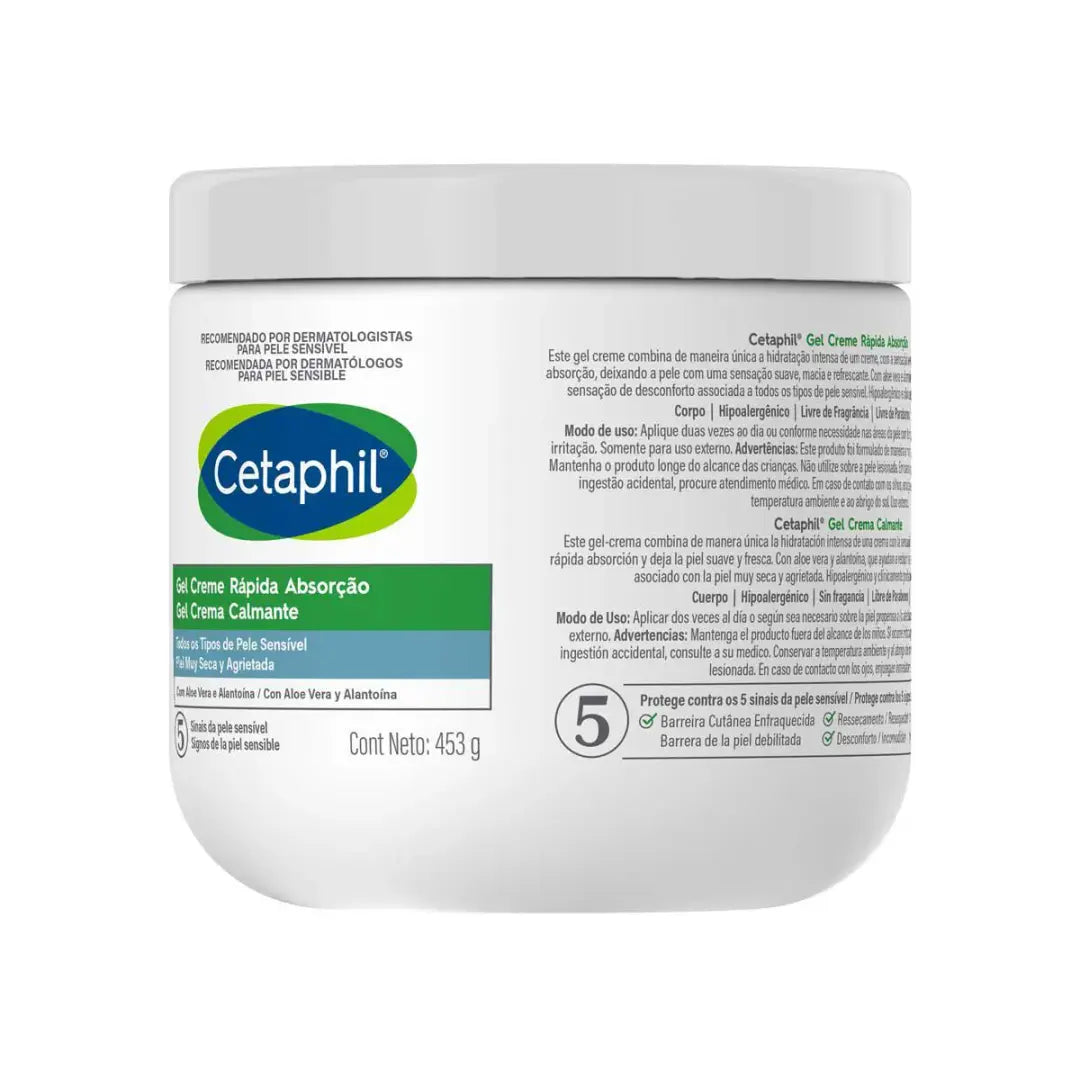 Gel Creme Calmante Cetaphil Rápida Absorção 453g