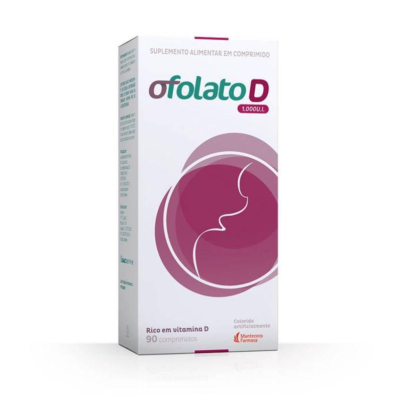 Metilfolato + Vitamina D 1000UI Ofolato para Gestantes 90 comprimidos - Drogaria Poupa Centro