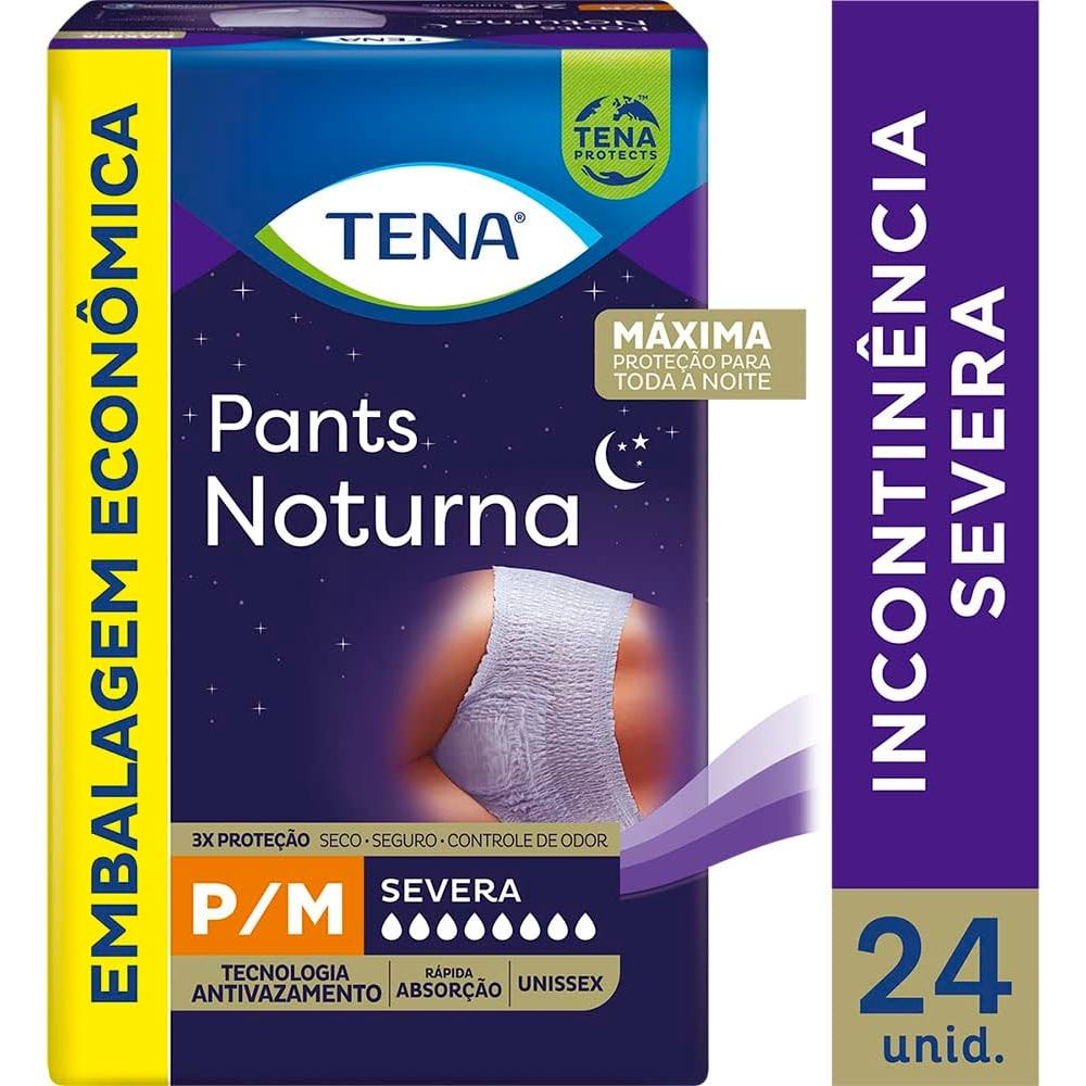 TENA Roupa Íntima Tena Pants Noturna P/M 24 Unidades