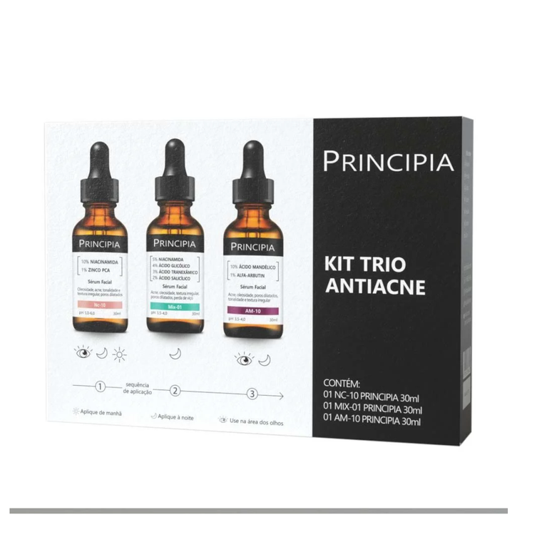 Kit Trio Antiacne NC-10 + MIX-01 + AM-10 Principia
