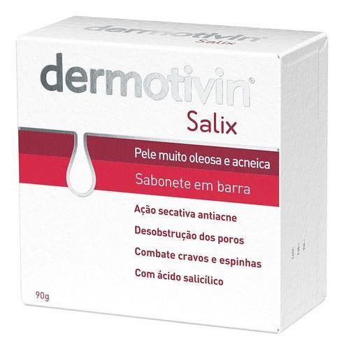 Sabonete Em Barra Para O Rosto Dermotivin Salix 90g - Drogaria Poupa Centro