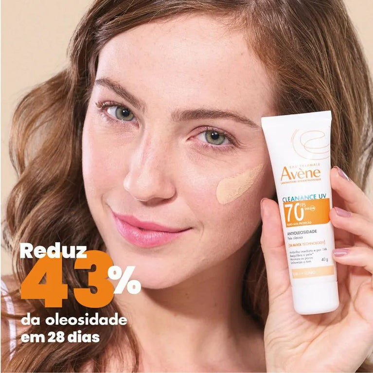Protetor Solar Facial Avène Cleanance UV FPS 70 Claro 40g