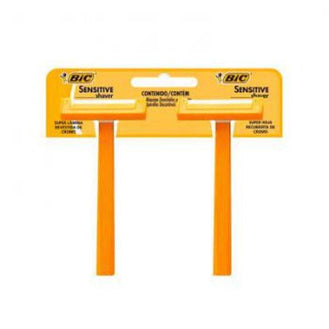 Aparelho Bic Sensitive Shaver C/2 Amarelo - Drogaria Poupa Centro