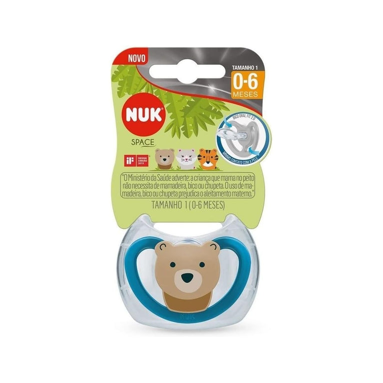Chupeta Nuk Space Silicone Tam 1 Menino