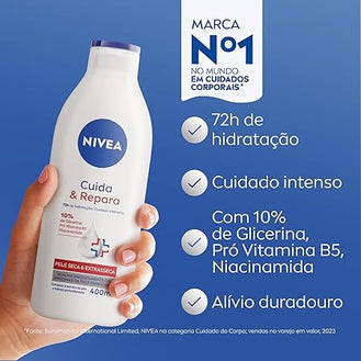 Lo Hid Nivea Body 400Ml Cuida/Repa