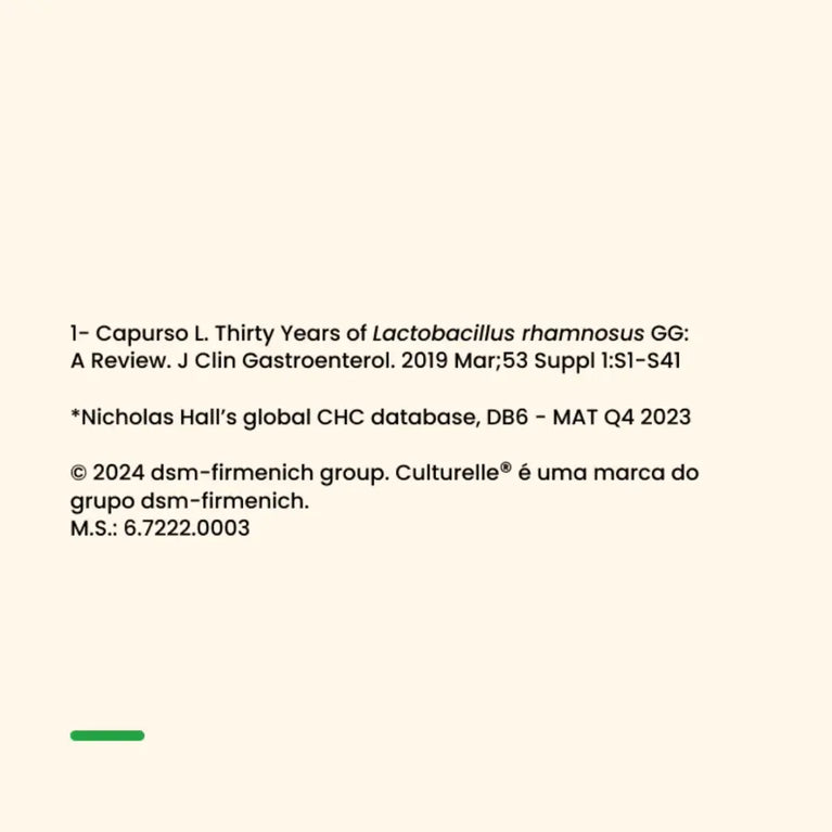 Culturelle Probiótico Saúde Digestiva Com 10 Cápsulas