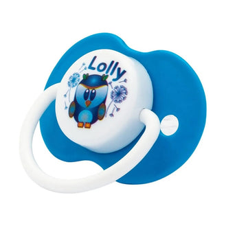 Lolly Baby Chupeta Zoo Bona Tamanho 1 Ortodôntica Cor Azul com 1 Unidade