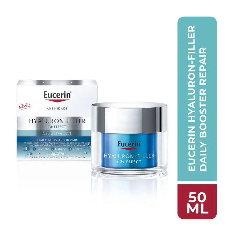 Gel Facial Anti-Idade Eucerin Hyaluron-Filler Daily Booster + Repair 50ML