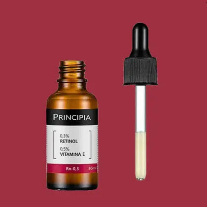 Sérum Facial Anti-Idade Retinol 0,3% + Vitamina E - Principia Skincare Rn-0,3