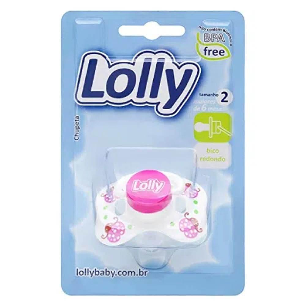 Chupeta Lolly Rosa T2 - Drogaria Poupa Centro