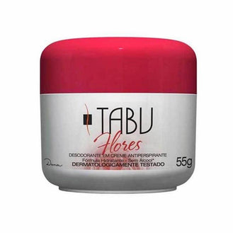 Desodorante Tabu Cremeso Flores 55g - Drogaria Poupa Centro