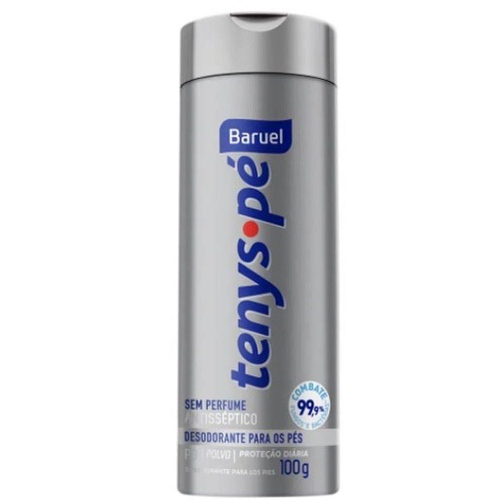 Talco Para os Pes Tenys Pe Baruel Sem Perfume 100g - Drogaria Poupa Centro