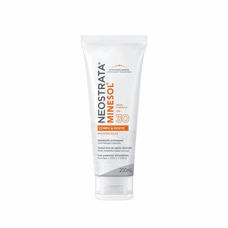 Protetor Solar Neostrata Minesol Corpo & Rosto FPS 30 200ml