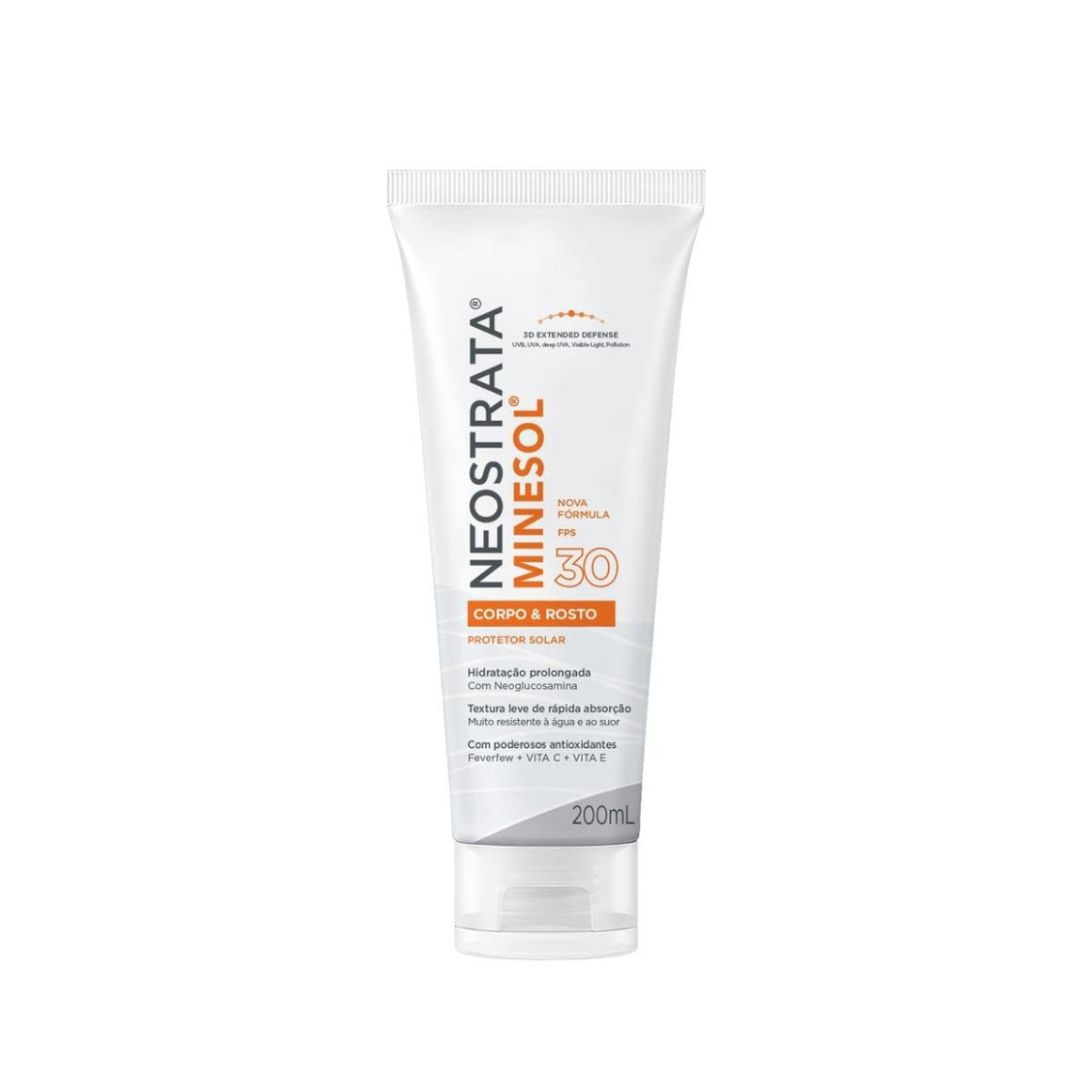 Protetor Solar Neostrata Minesol Corpo & Rosto FPS 30 200ml
