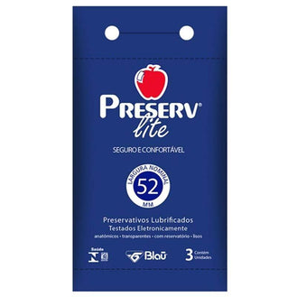 Preservativo Preserv lite Com 3 Unidades - Drogaria Poupa Centro