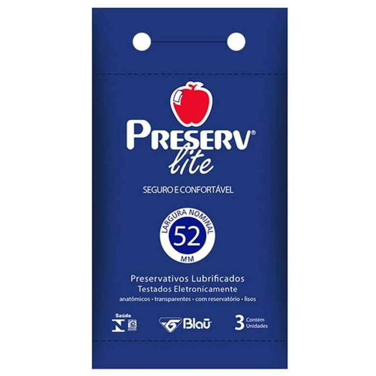 Preservativo Preserv lite Com 3 Unidades - Drogaria Poupa Centro