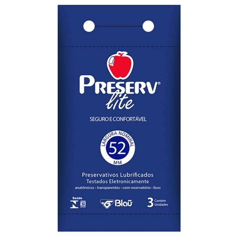 Preservativo Preserv lite Com 3 Unidades - Drogaria Poupa Centro