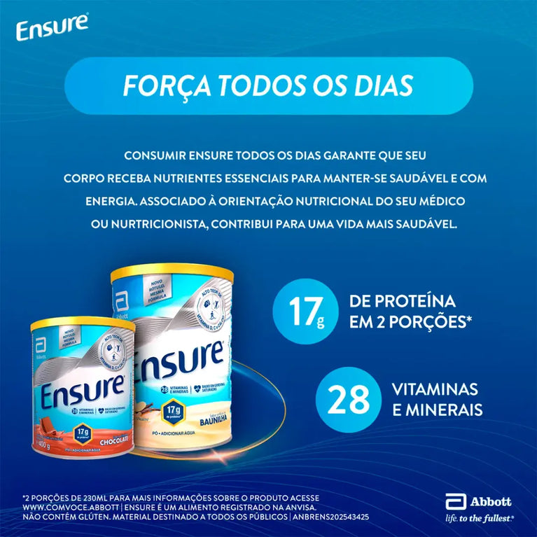Leite Ensure Chocolate 400g