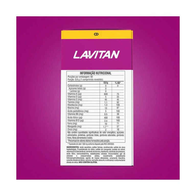 Lavitan A-Z Mulher 60 Comprimidos