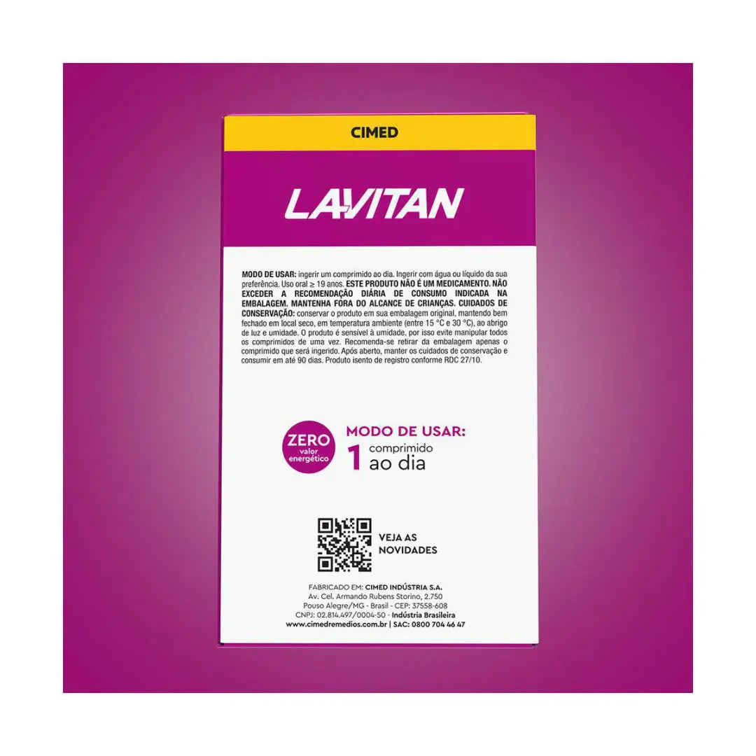 Polivitamínico Lavitan A-Z + Mulher 90 Comprimidos Cimed