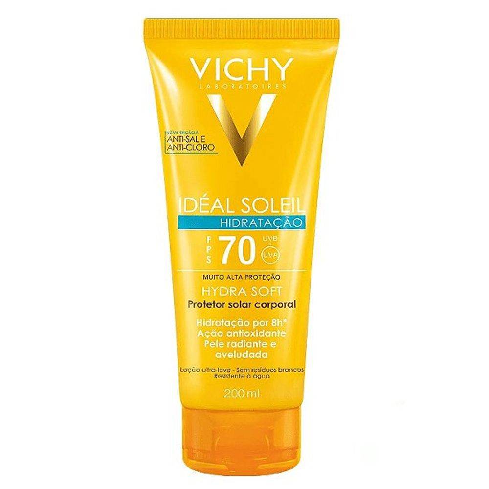Protetor Solar Vichy Ideal Soleil SPF 70 - 200ml - Drogaria Poupa Centro