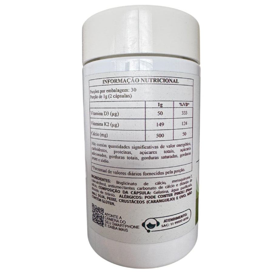 Cálcio 500 + Vitamina D + Vitamina K2 60 Cáps -Cog Osteo