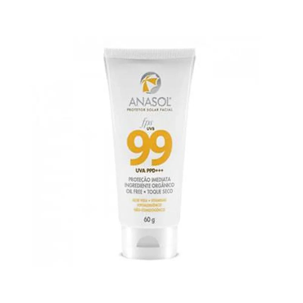 Protetor Solar Facial Anasol FPS 99 Oil Free - Toque Seco, 60G