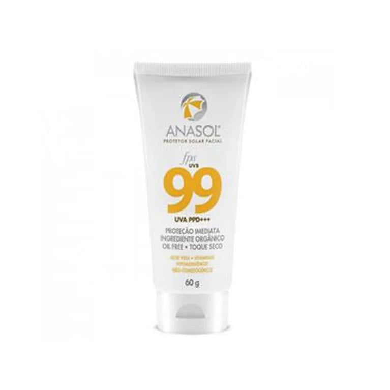 Protetor Solar Facial Anasol FPS 99 Oil Free - Toque Seco, 60G