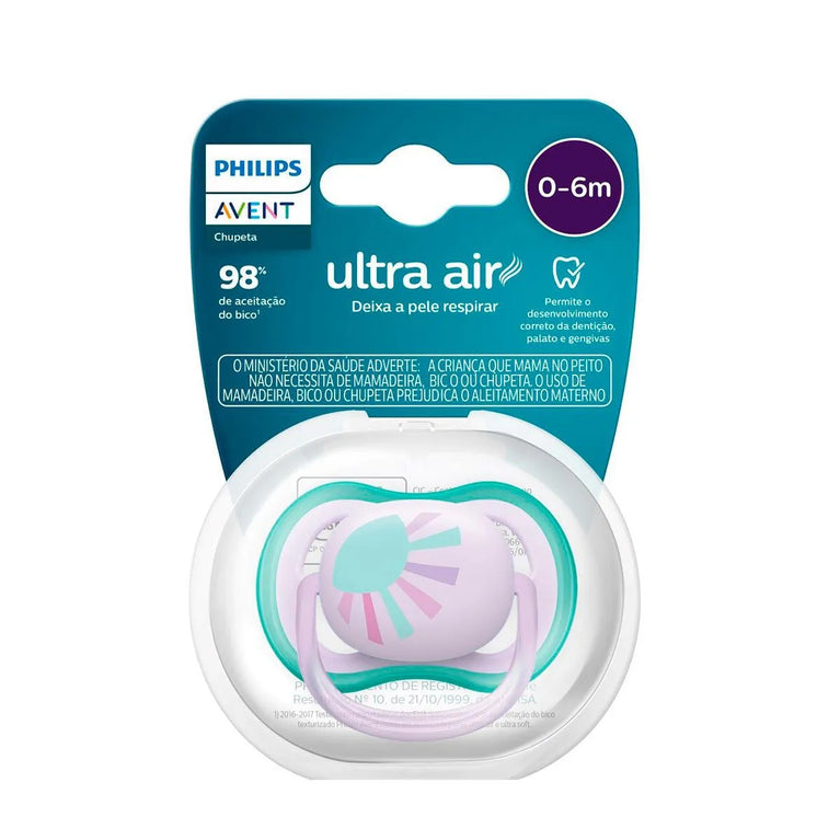Chupeta Philips Avent Ultra Air 0-6 Meses Lilás Sol
