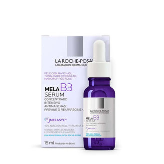Sérum Antimanchas Facial La Roche-Posay Mela B3 Clareador Melasyl 10% e Niacinamida para Manchas 15ml