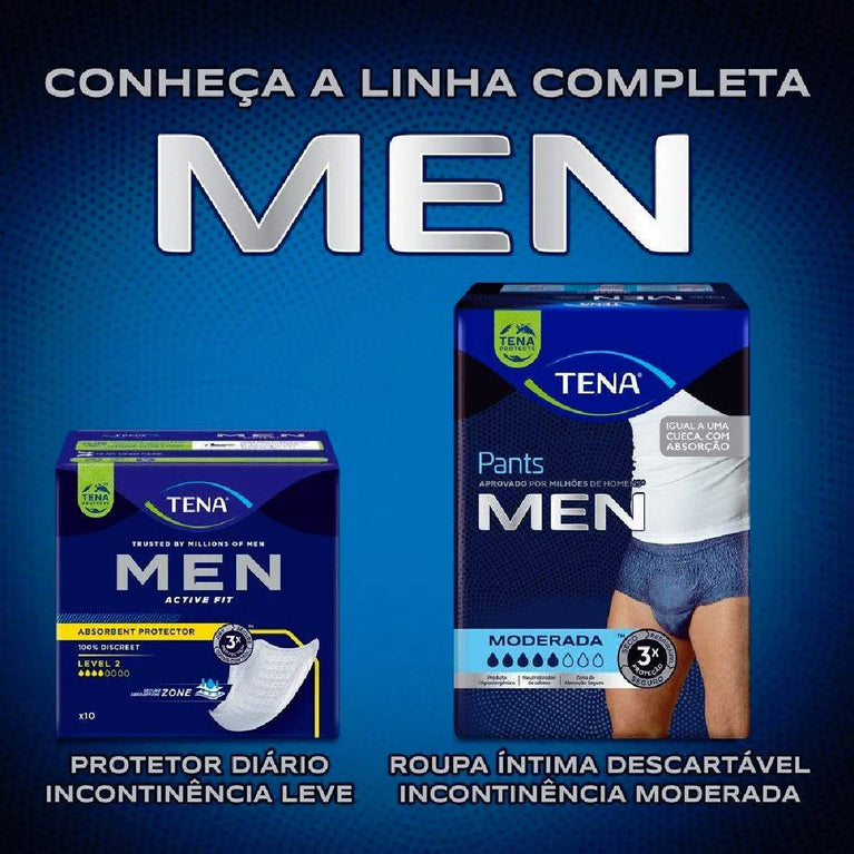 Absorvente Protetor Masculino Tena Men Active Fit 10 unidades