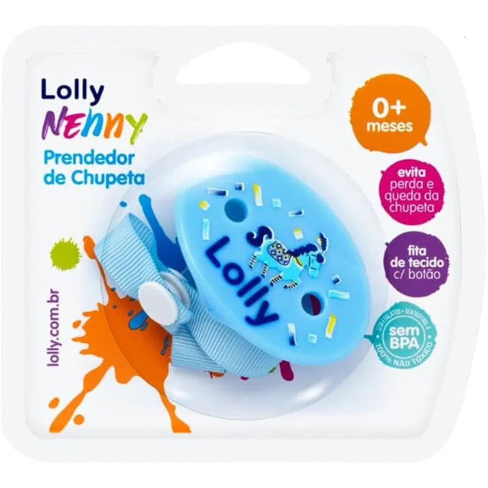 Prendedor Chupeta Azul - Lolly