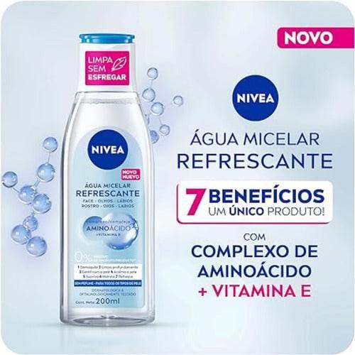 Água Micelar Solução De Limpeza 7 Em 1 Micellair 200ml Nivea - Drogaria Poupa Centro