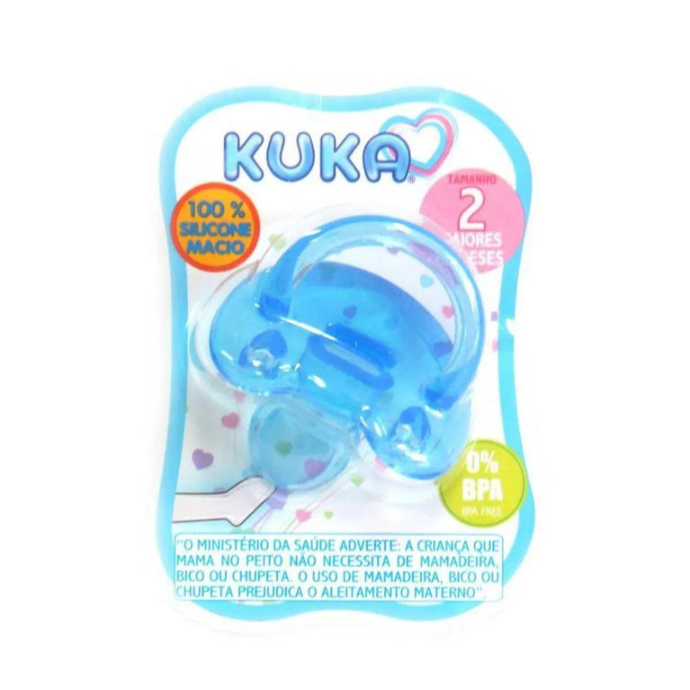 Chupeta Kuka Ortodôntica Soft Tamanho 2 Azul - 1 unidade