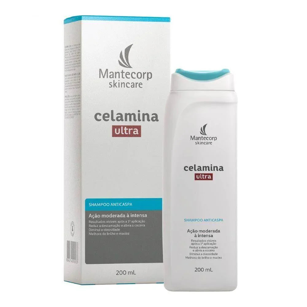 SHAMPOO ANTICASPA CELAMINA ULTRA 200ML - Drogaria Poupa Centro