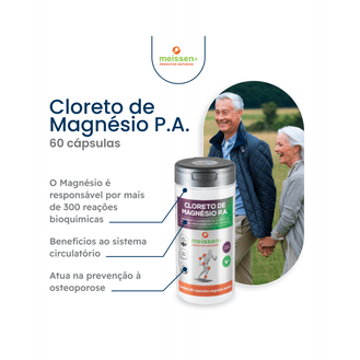 Cloreto de Magnésio P.A. 60cáps Meissen