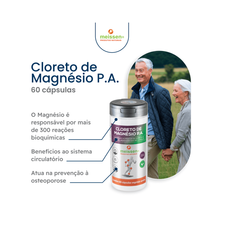 Cloreto de Magnésio P.A. 60cáps Meissen