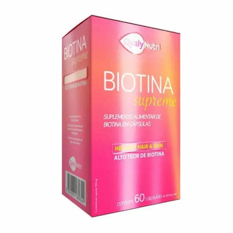 Biotina Supreme 60 Cápsulas Qualy Nutri - Drogaria Poupa Centro