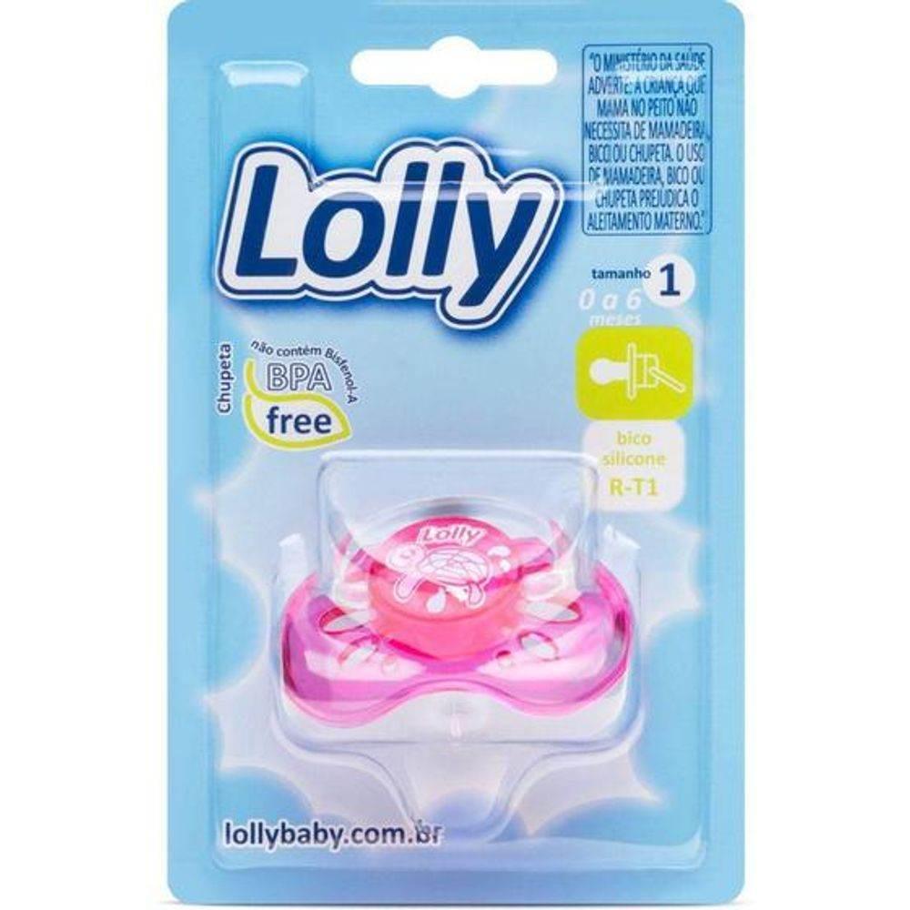 Chupeta Lolly Oceano Silicone R-T1 Rosa - Drogaria Poupa Centro