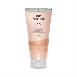Protetor Solar Facial Libbs Filtrum FPS 70 Color Cor 1.0 50g