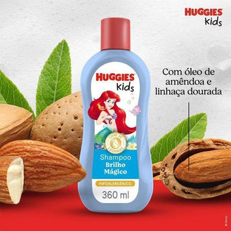 Shampoo Huggies 360ml Hidratação e Brilho Kids Ariel - Drogaria Poupa Centro