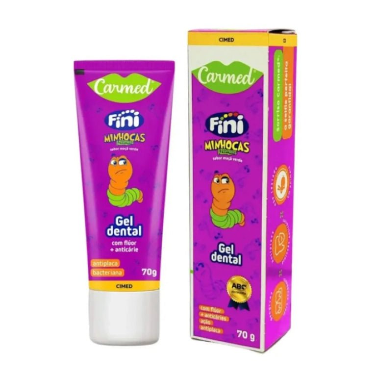 Gel Dental Carmed Fini Minhocas Azedinhas com Flúor 70g