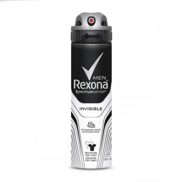 Desodorante Rexona Antitranspirante Aerosol Men Antibacteriano Invisible 150ml - Drogaria Poupa Centro